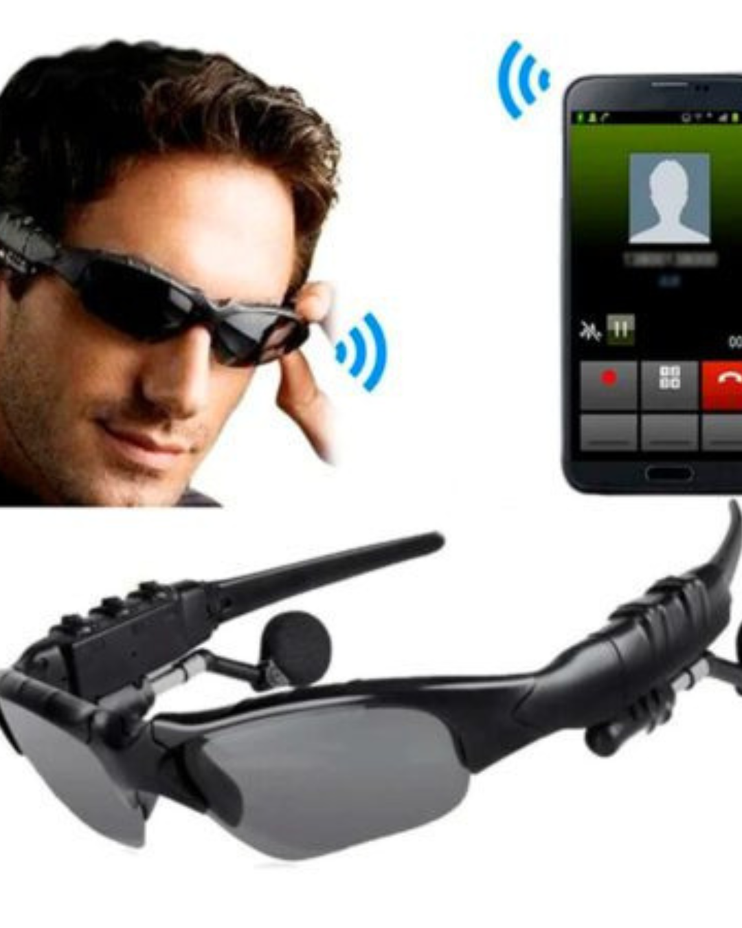 Lentes de sol inteligentes con Audífonos Bluetooth